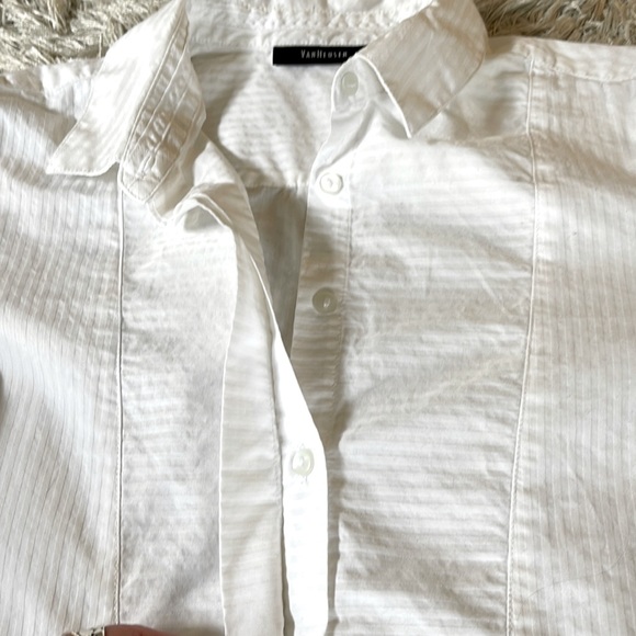 🍀3/50 VAN HEUSEN Cotton Fitted Shirt (M) - Picture 8 of 16